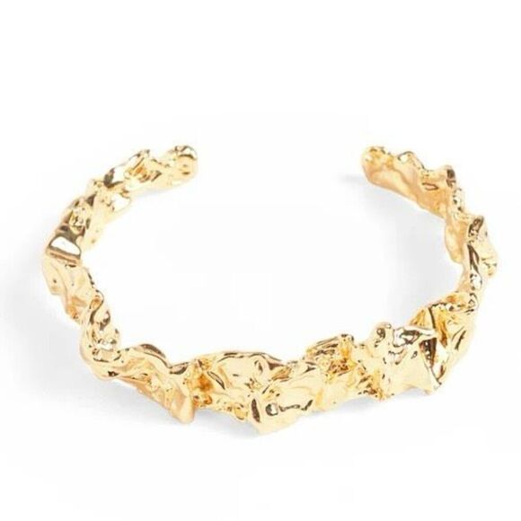 Gold Cuff Womens Designer Bracelet Accessory New - Picture 3 of 7